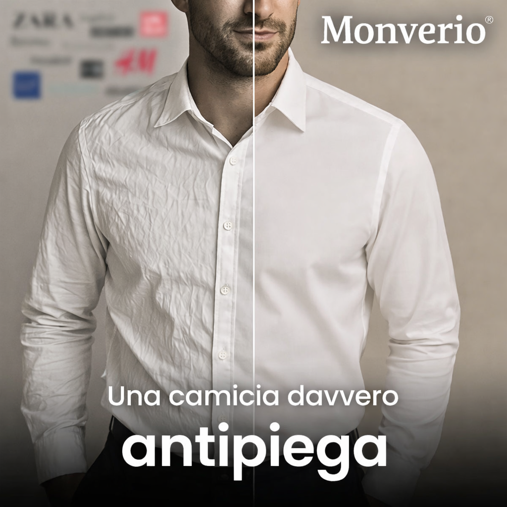 Camicia antigrinze dal taglio aderente